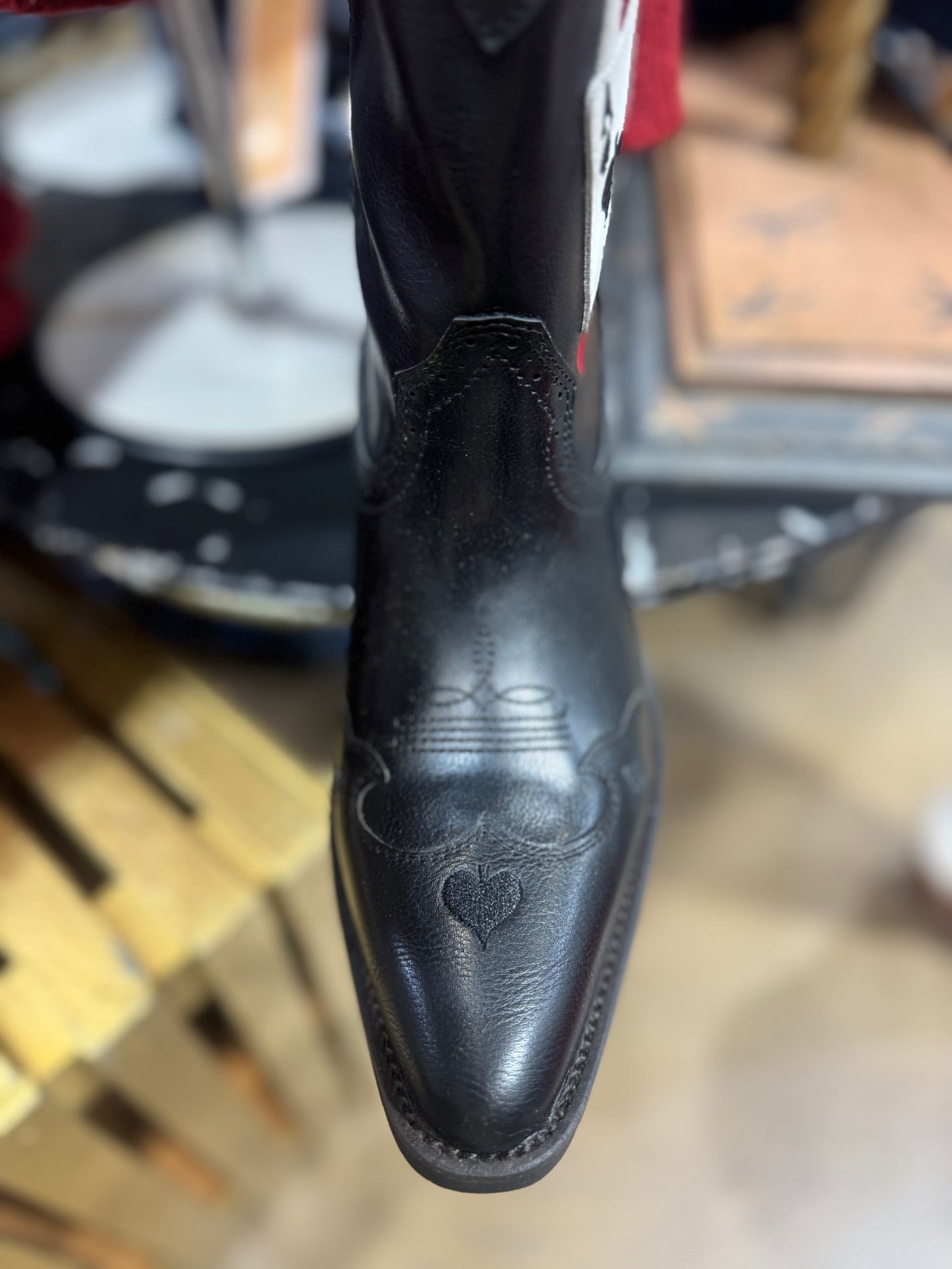 Lucky Black Cards Boots
