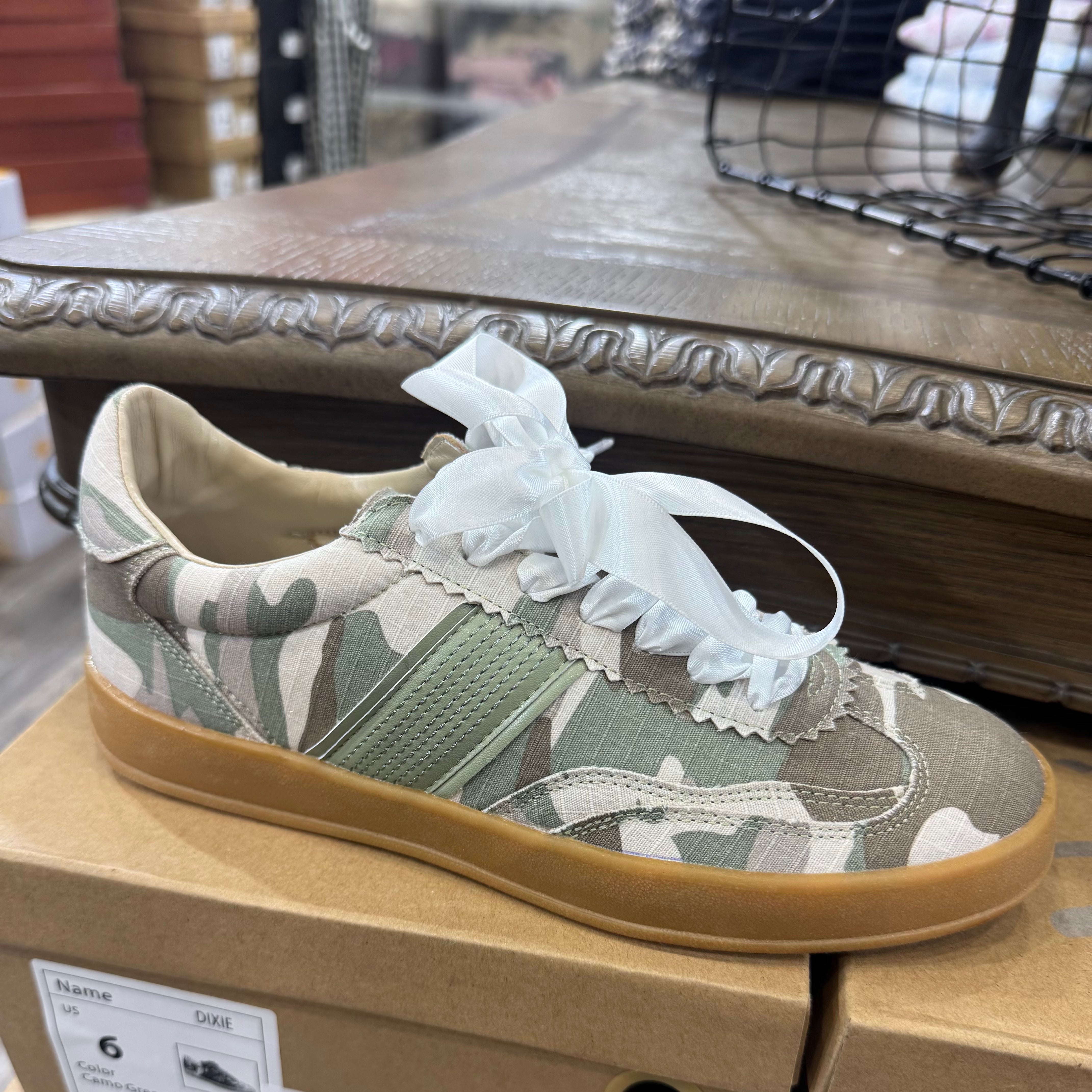 Dixie Camo Green Sneaker – JUST A LITTLE WESTERN