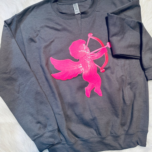 Charcoal Cupid Sweatshirt