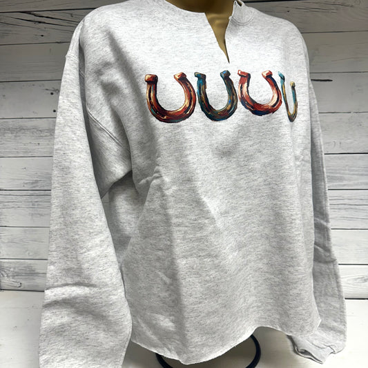 Lucky Horseshoe Ash Sweatshirt