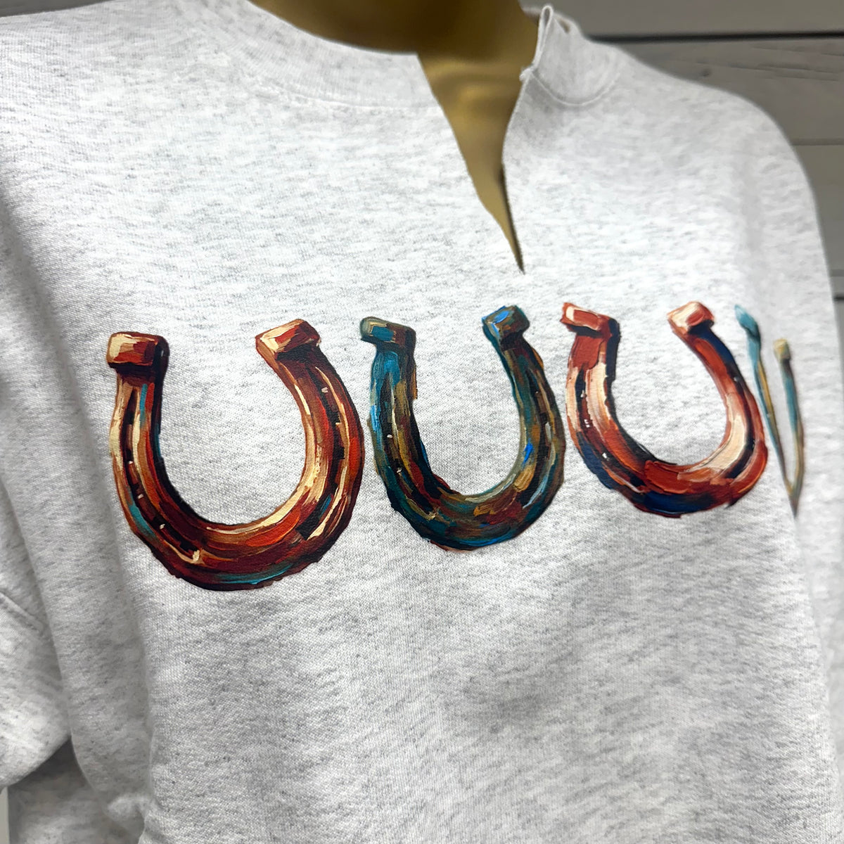 Lucky Horseshoe Ash Sweatshirt