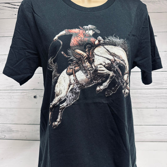 Vintage Black Bronc Tee