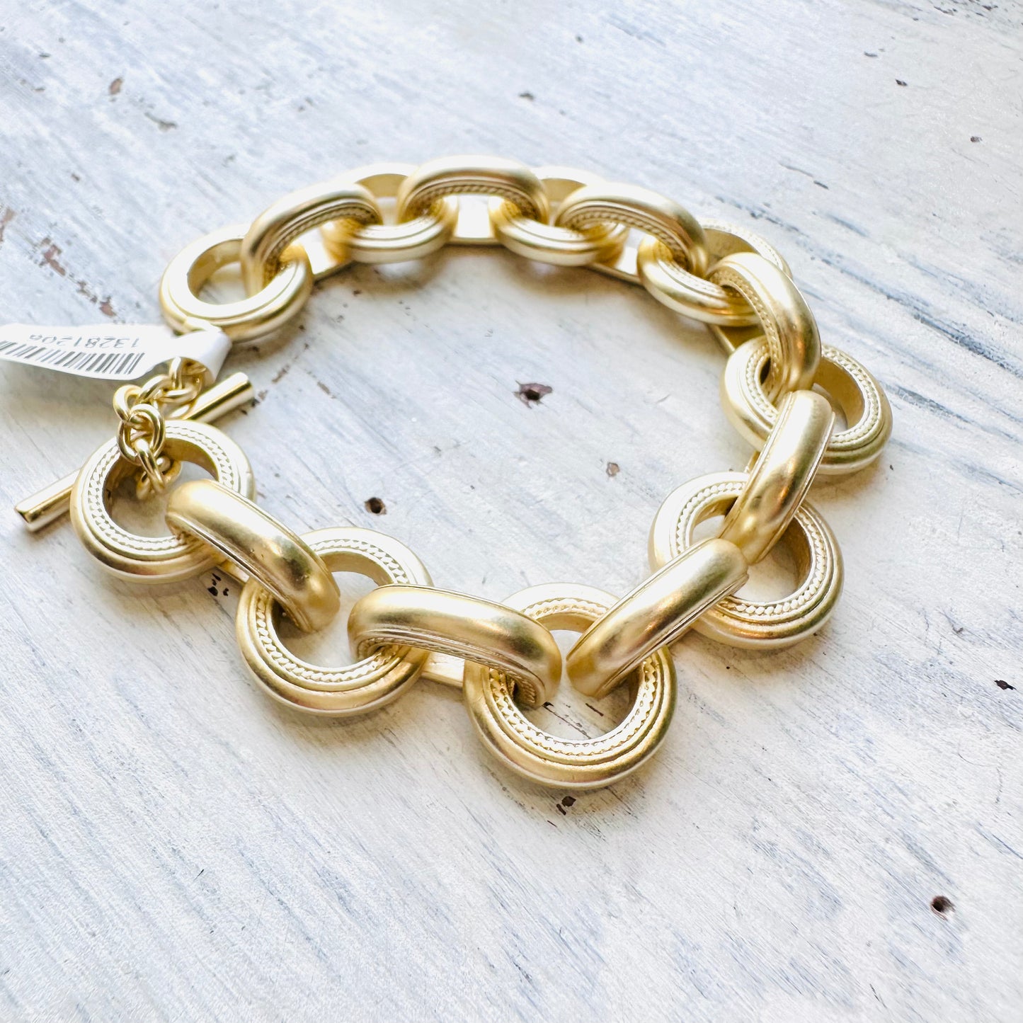 Matte Gold Link Bracelet
