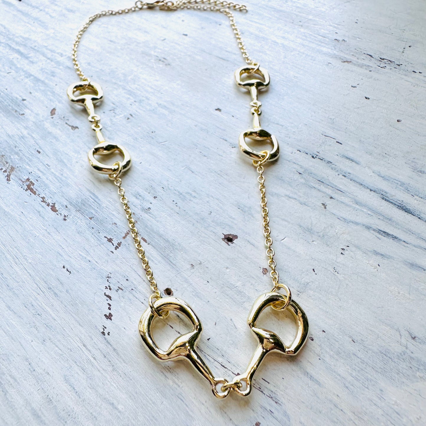 16" Gold Bit Necklace