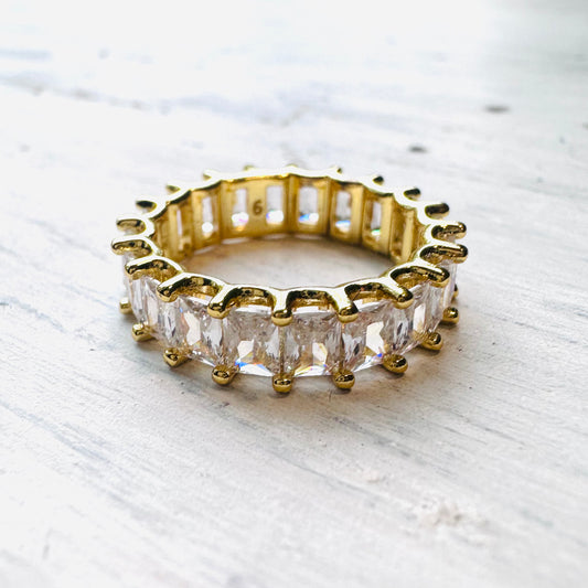 Gold Baguette Eternity Ring