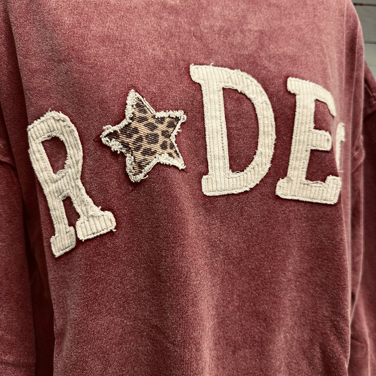 Rodeo Patch Mineral Washed Terry Pullover