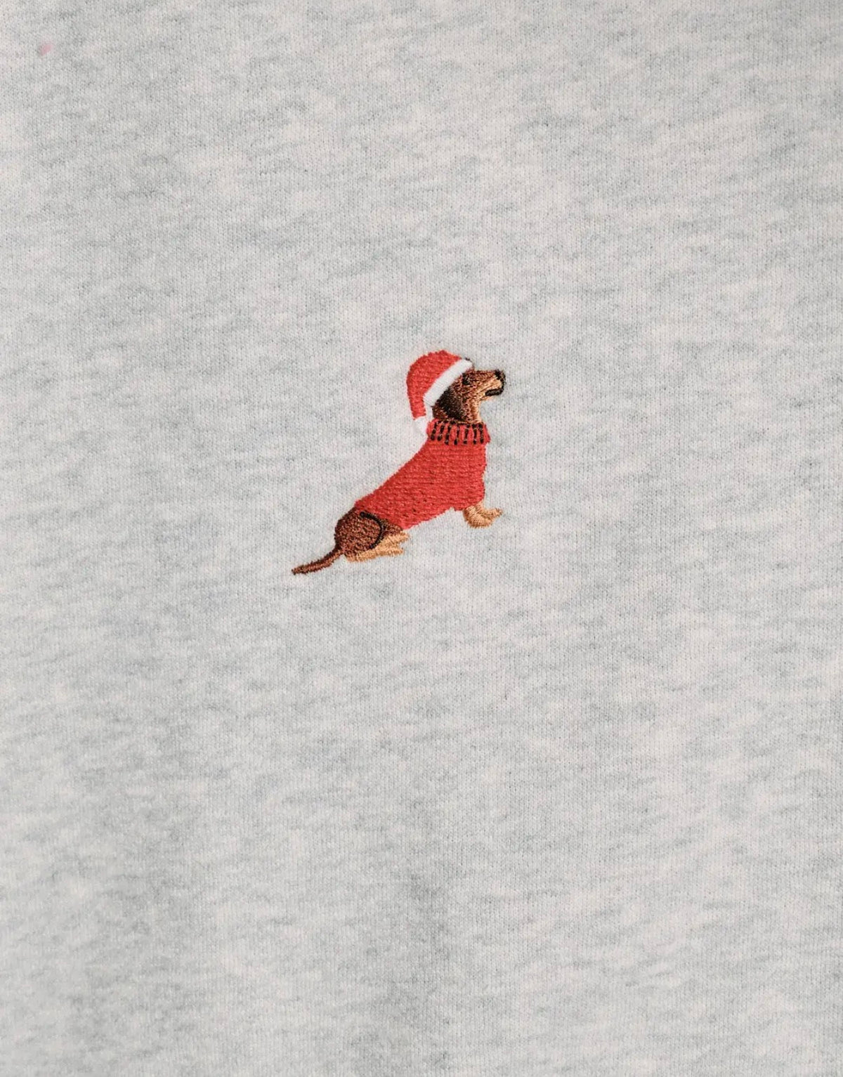 Grey Dachshund Christmas Sweatsuit Set