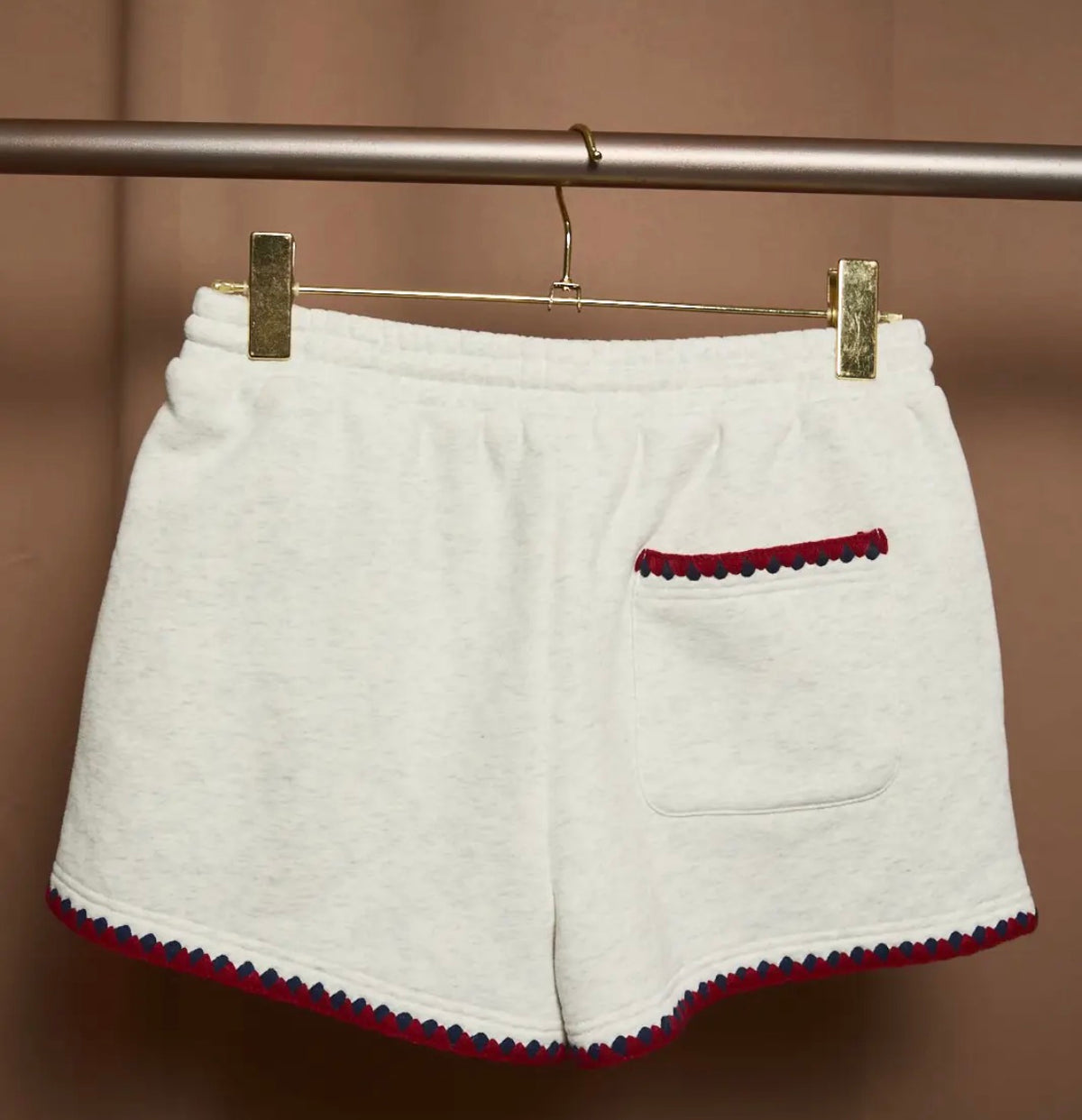 Double Stitch Grey Short Set