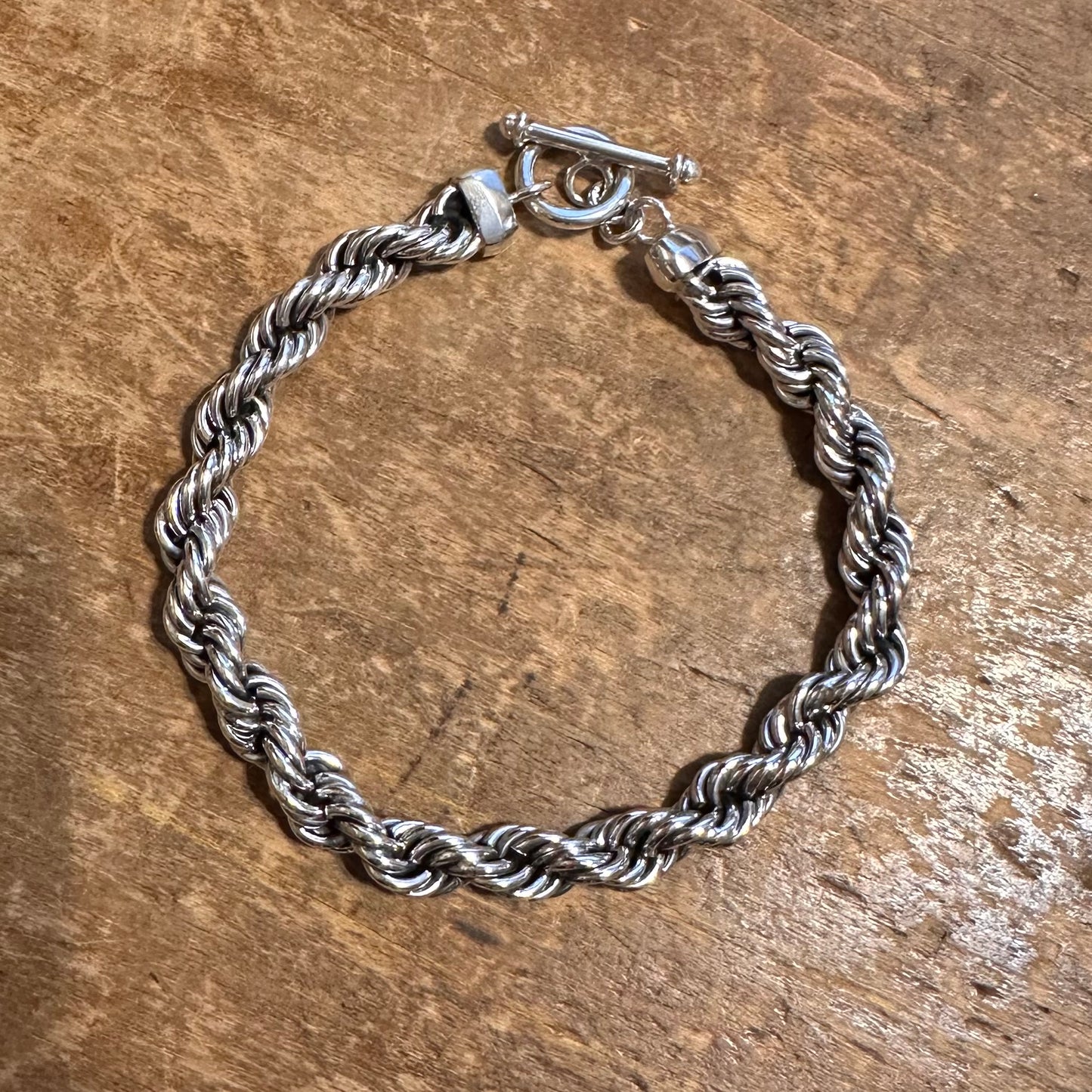 Sterling Twisted Rope Bracelet