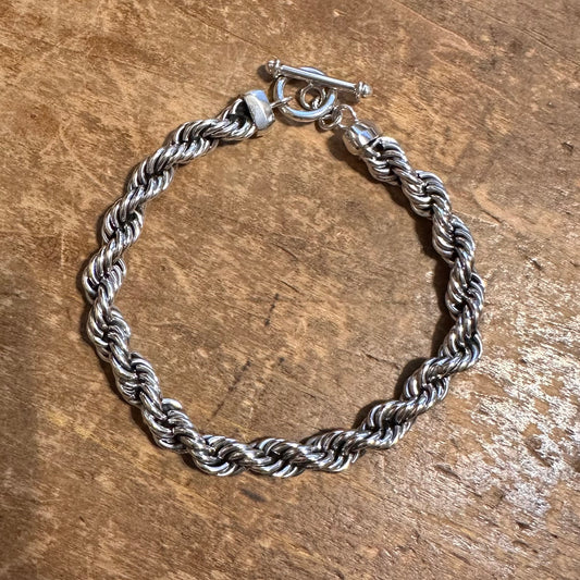 Sterling Twisted Rope Bracelet