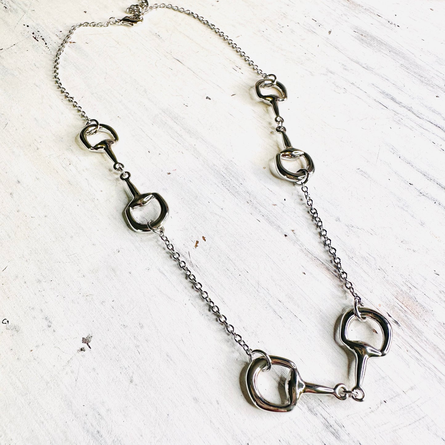 16" Silver Bit Necklace
