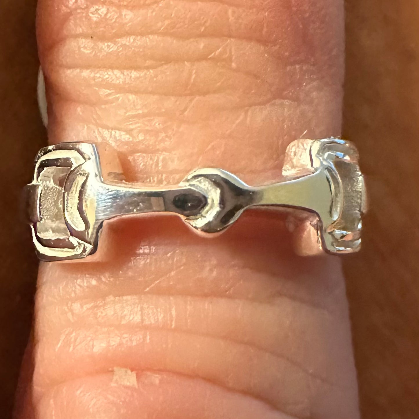 Sterling Silver Bit Ring