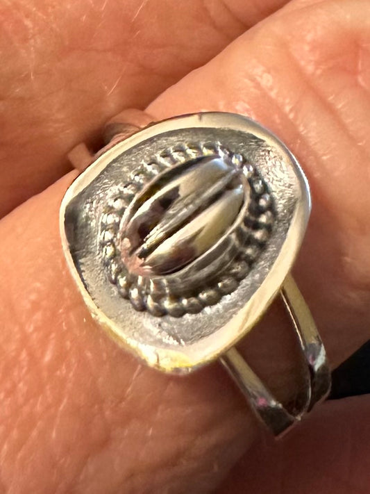 Sterling Silver Cowboy Hat Ring