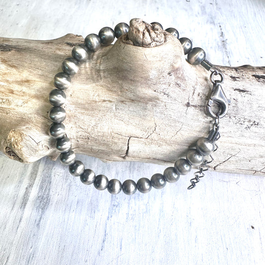 6mm Sterling Pearls Bracelet
