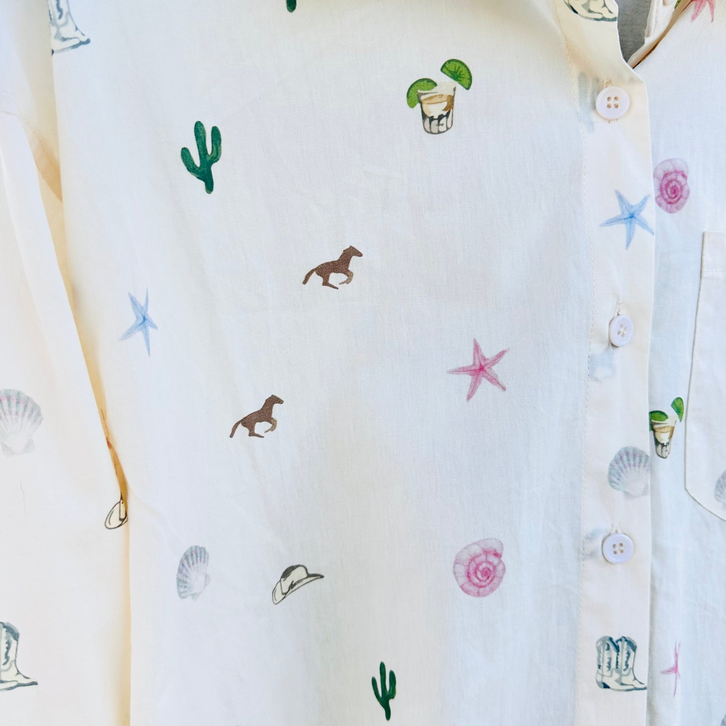 Coastal Cowgirl Oversized Shirt