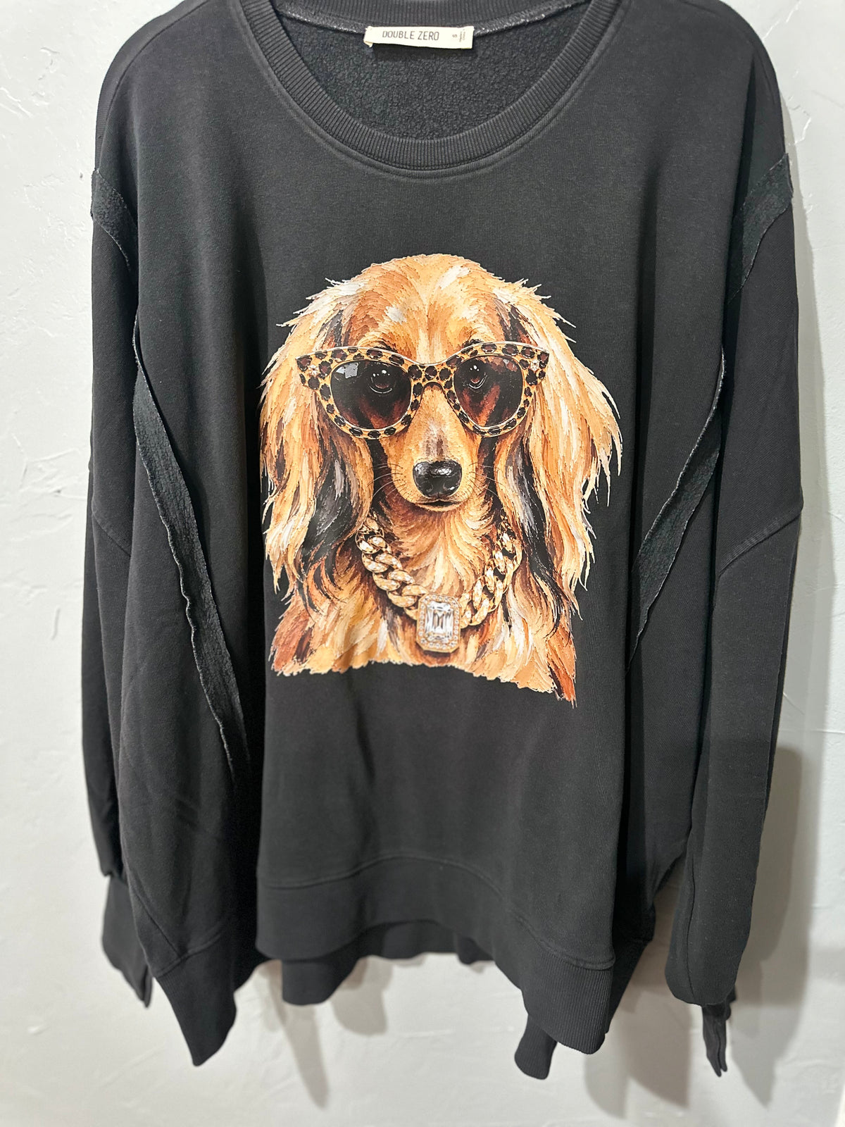 Mesa Dachshund Garmet Dyed Sweatshirt