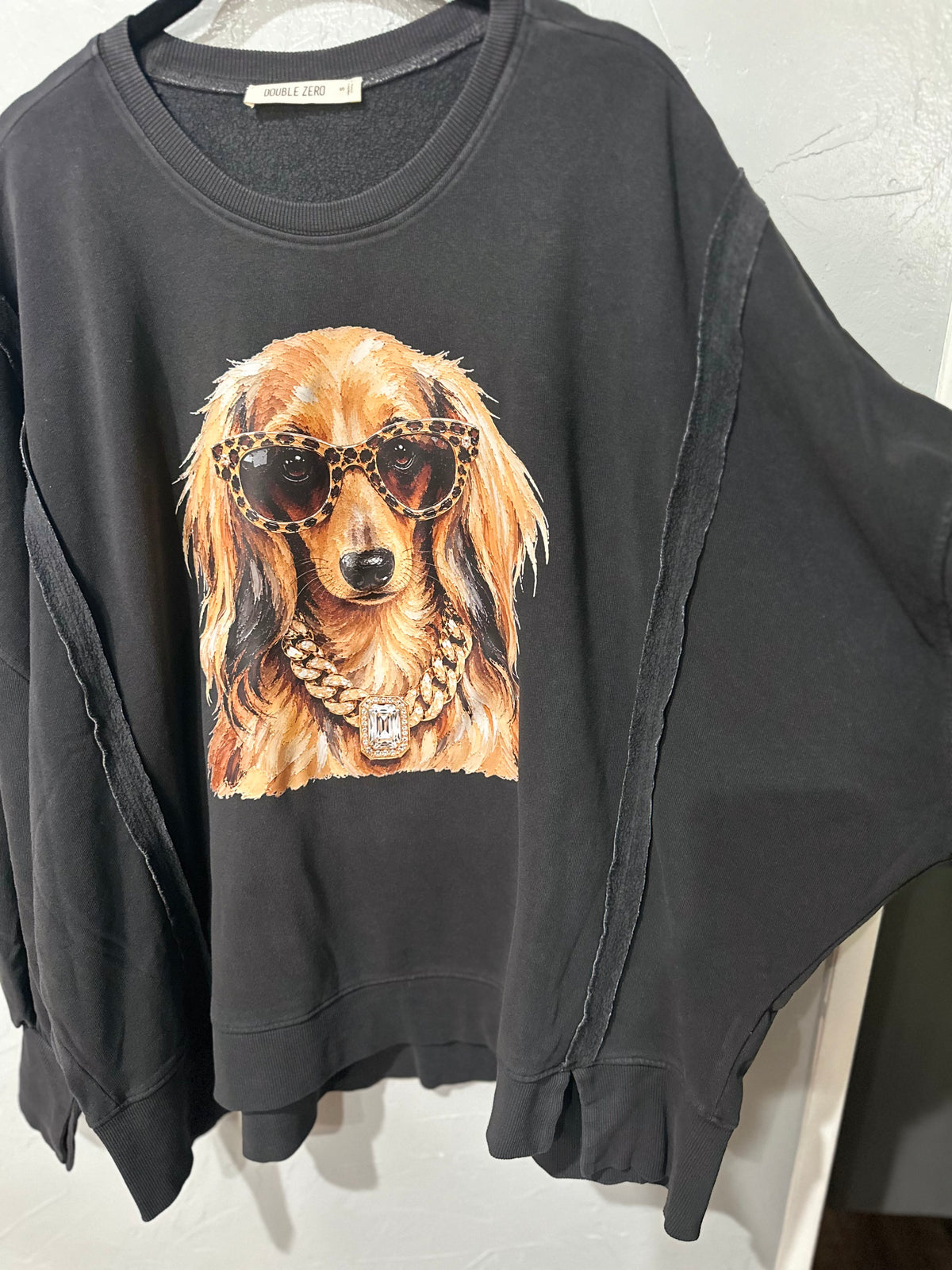 Mesa Dachshund Garmet Dyed Sweatshirt