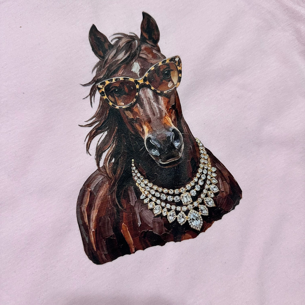 Toddler Glam Bay Horse Pink Tee