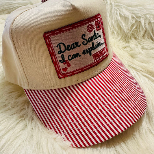 Santa Baby Plaid Cap