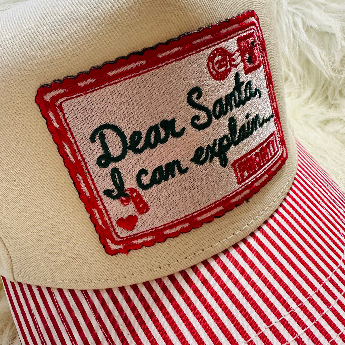 Dear Santa Pinstripe Cap