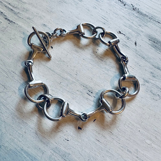 Sterling Silver Small Bit Bracelet