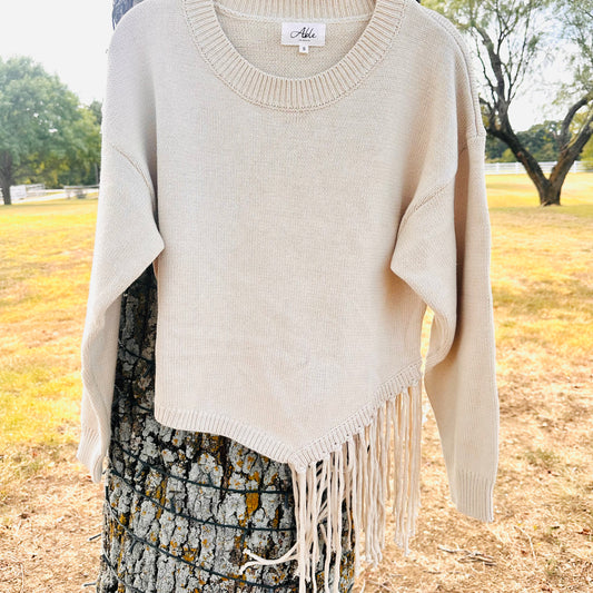Tassel Effect Sweater Top