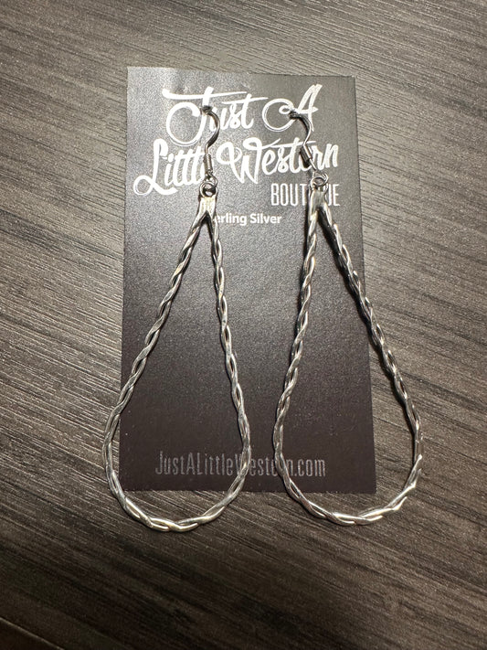 Sterling Silver Teardrop Earring