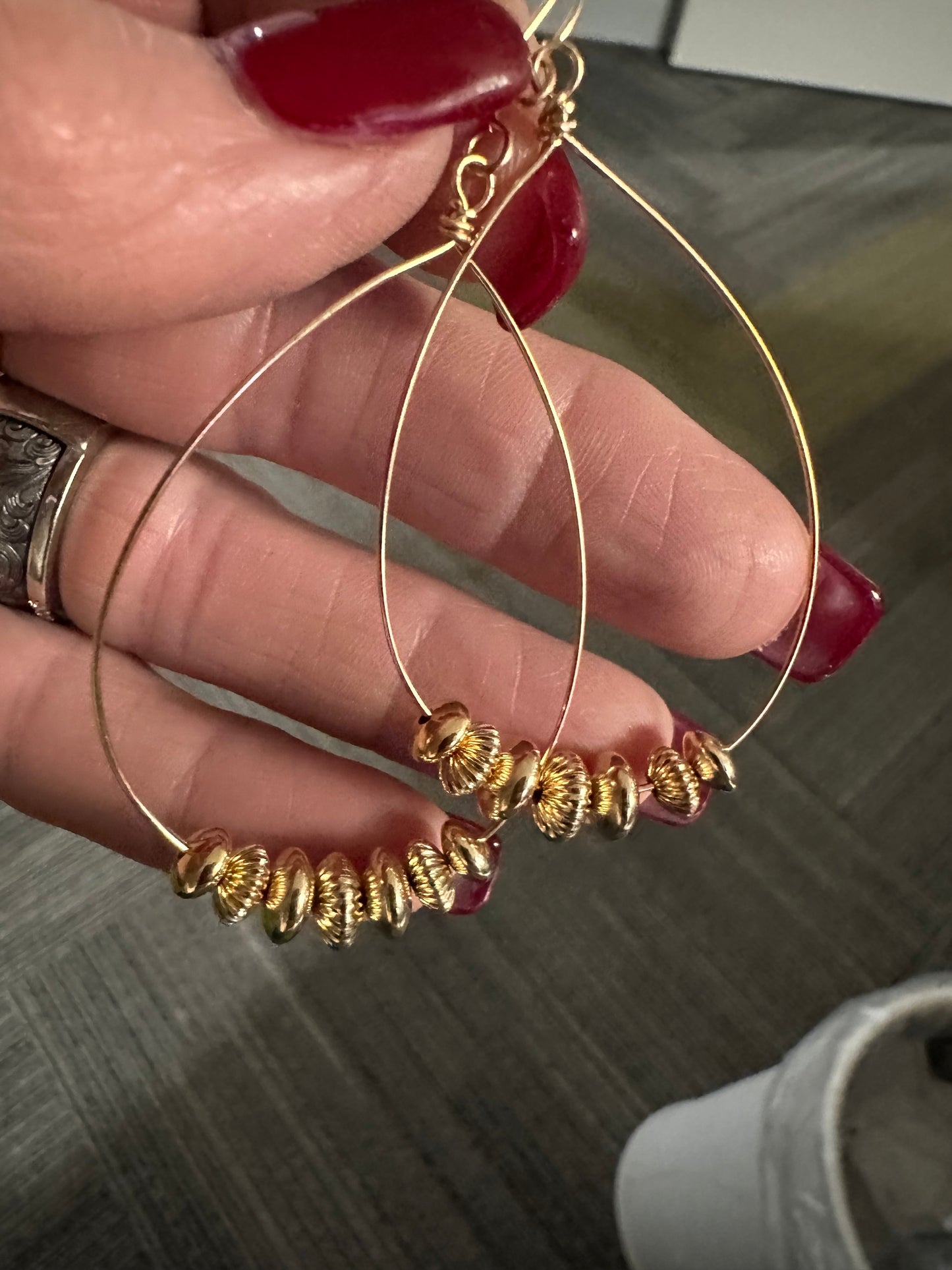 14K Gold Fill Wire Hoop Earring