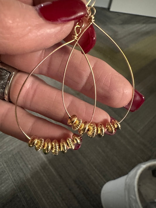 14K Gold Fill Wire Hoop Earring