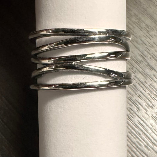 Sterling Silver Wide Wire Band