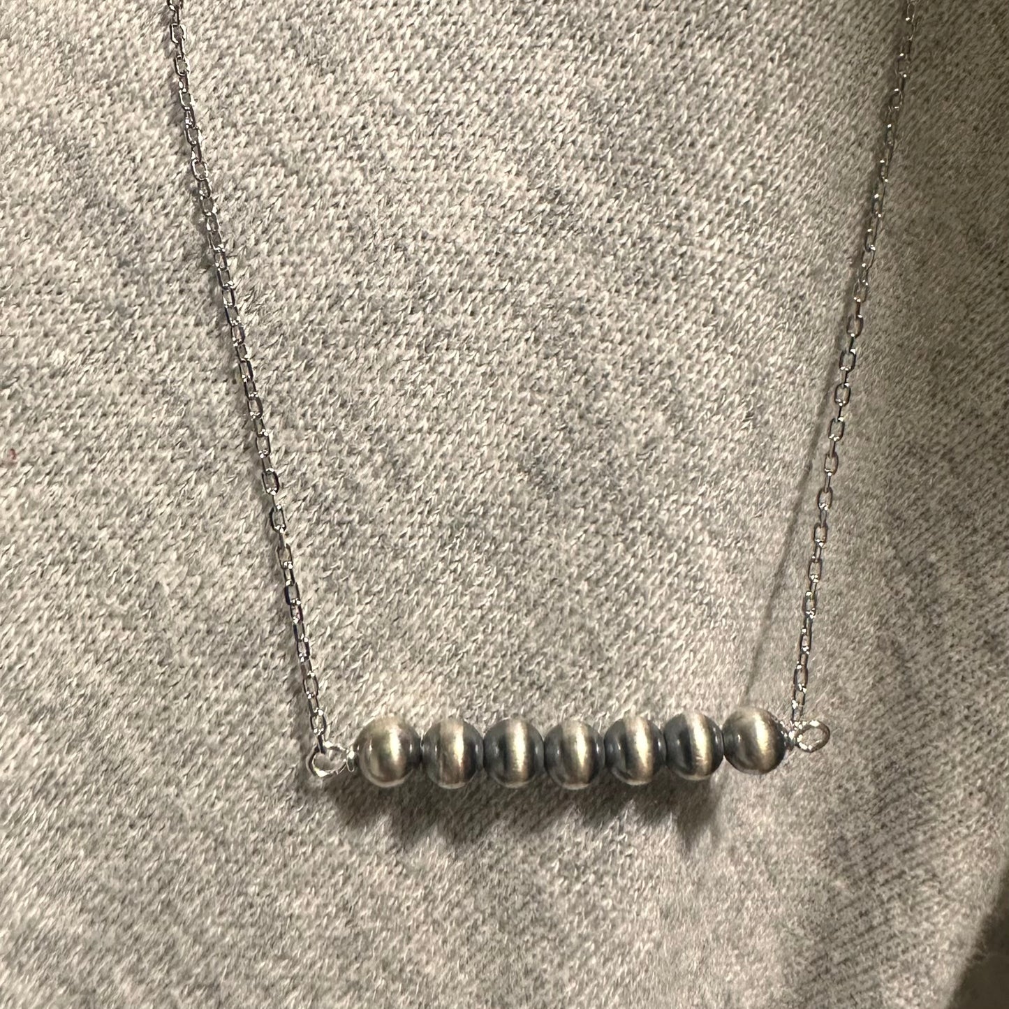 4mm Sterling Silver Bead Chain Necklace