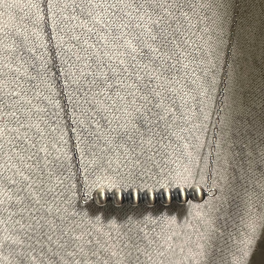4mm Sterling Silver Bead Chain Necklace