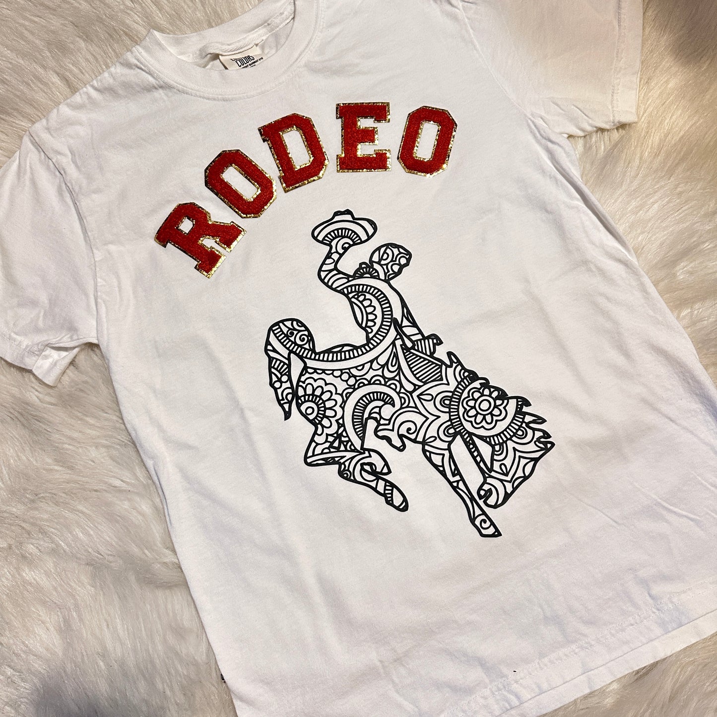 Chenille RODEO & Bronc Tee