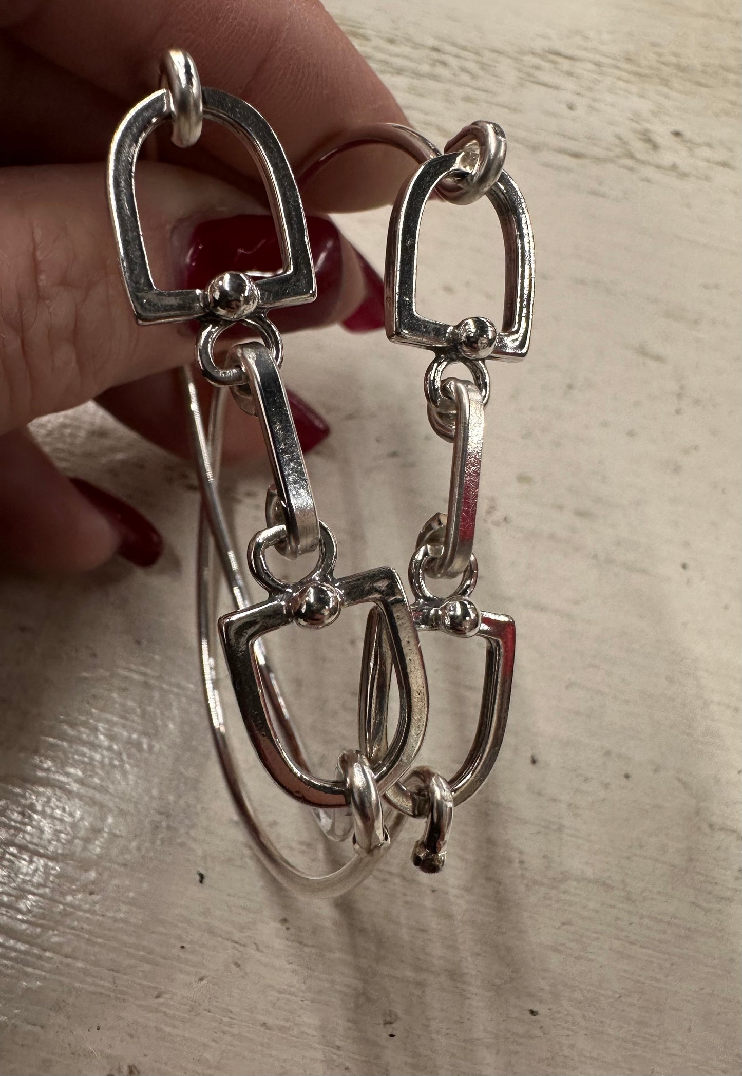 Sterling Silver Bit Wire Bracelet