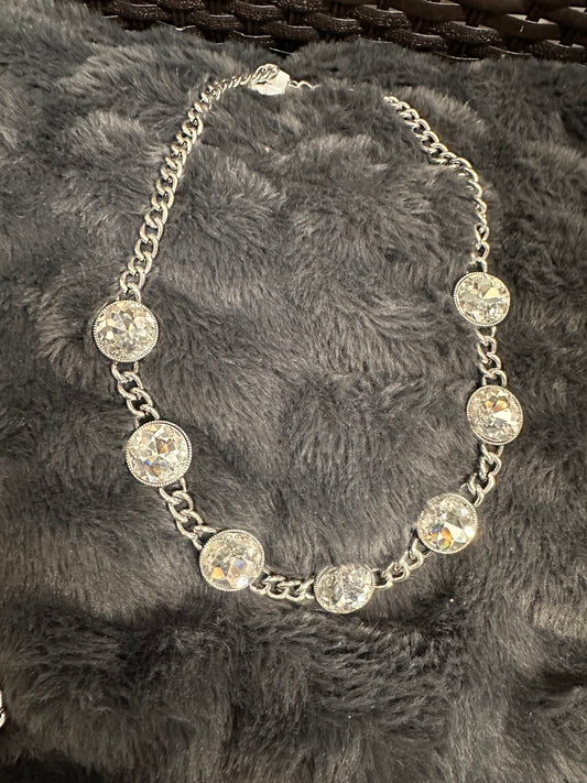 Chunky Crystal Chain Necklace
