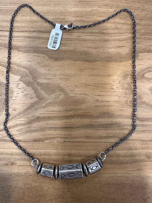 Sterling Silver Indian Bead Necklace