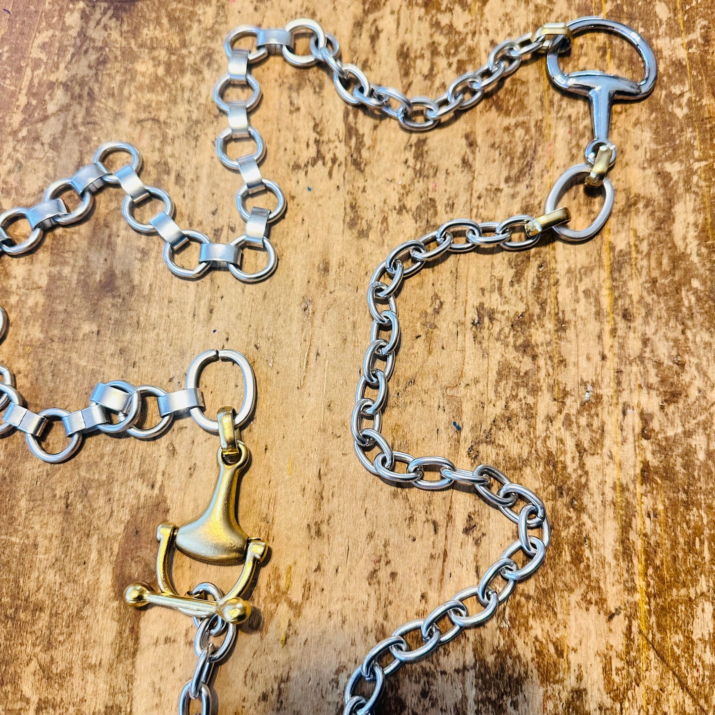 Yochi NY 40" Double Bit Toggle Necklace