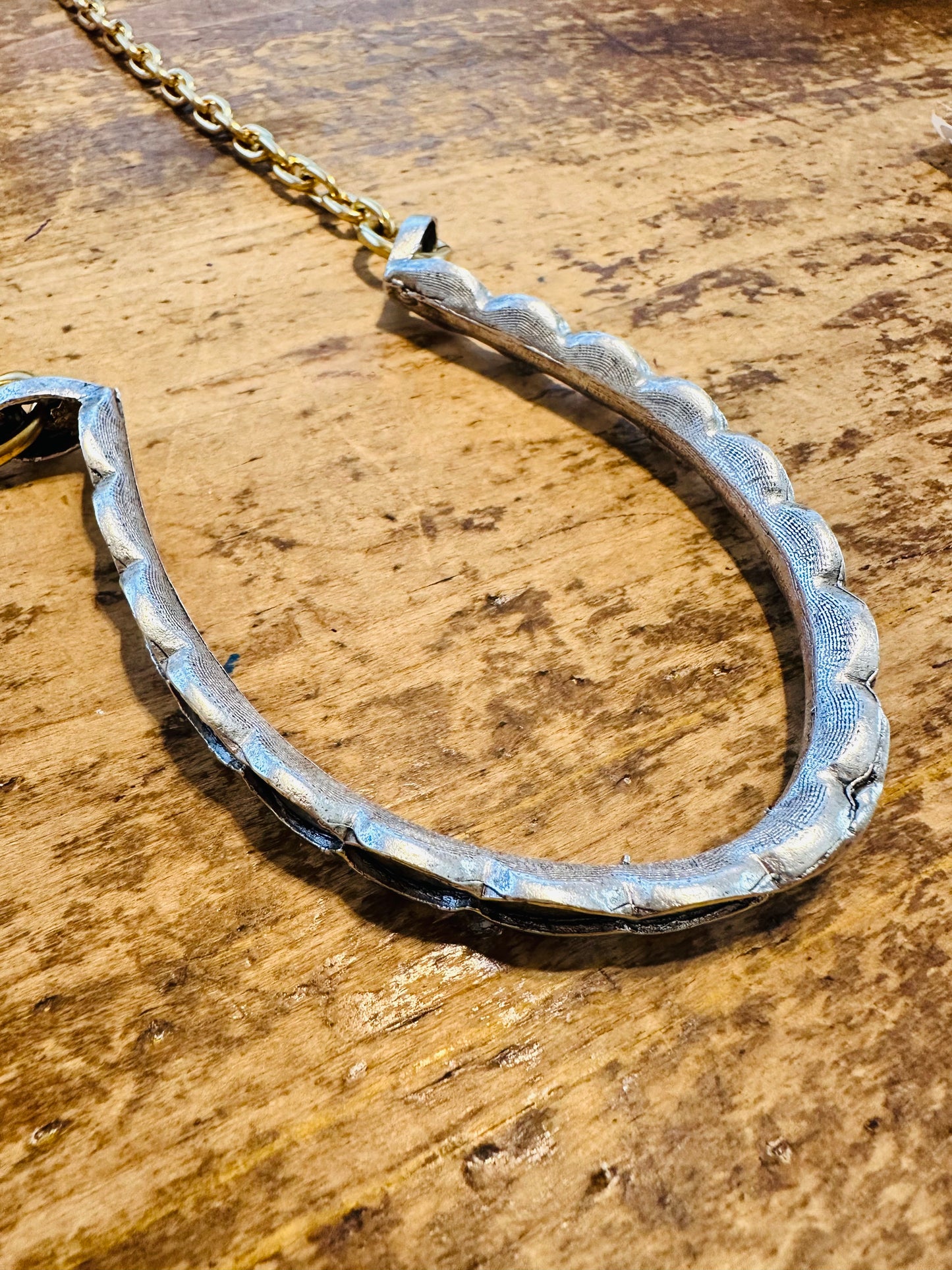 Yochi NY Horse Shoe Necklace