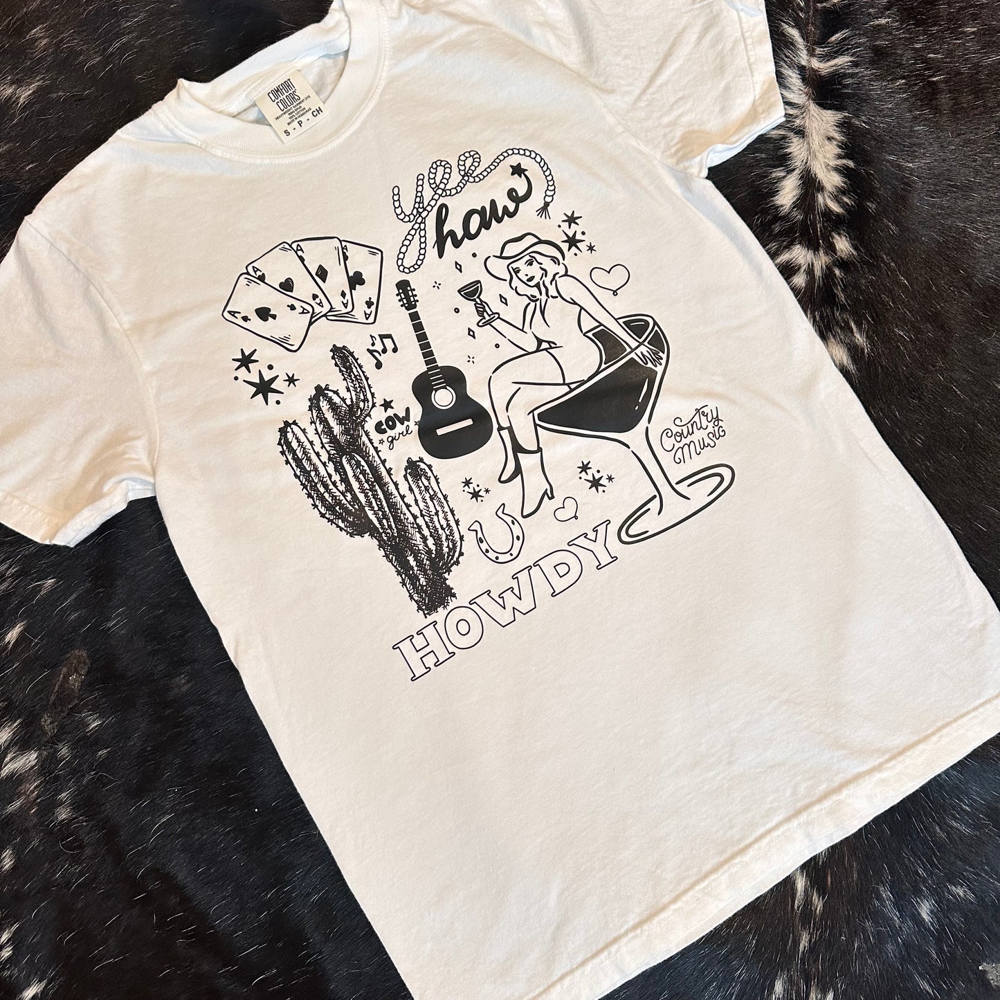 Howdy Martini Collage Tee