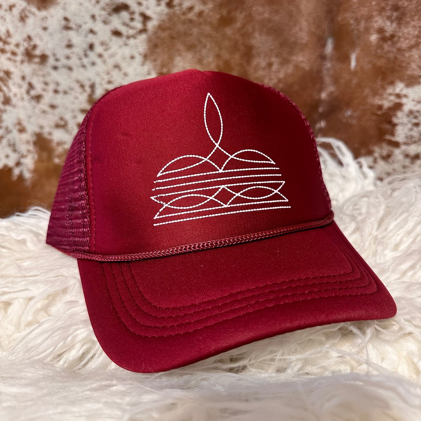 Boot Stitch Trucker Cap