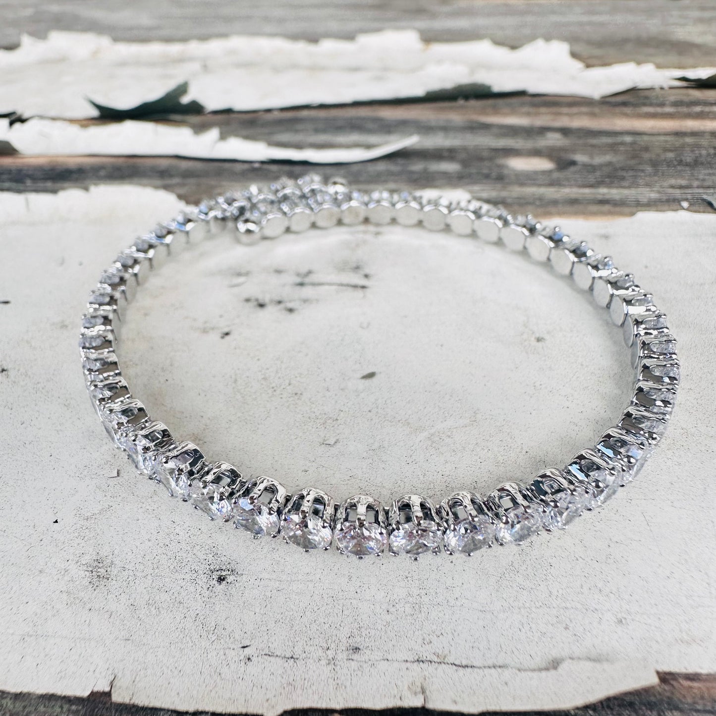 Silver Scalloped Bracelet