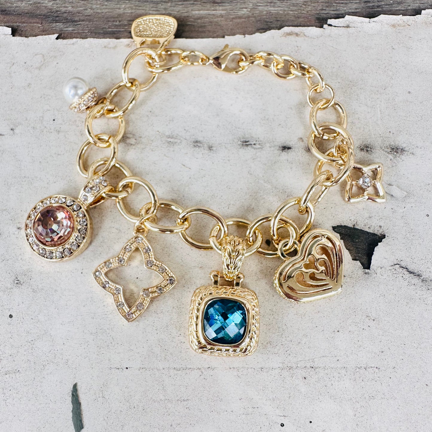 Gold Chain Trinket Bracelet