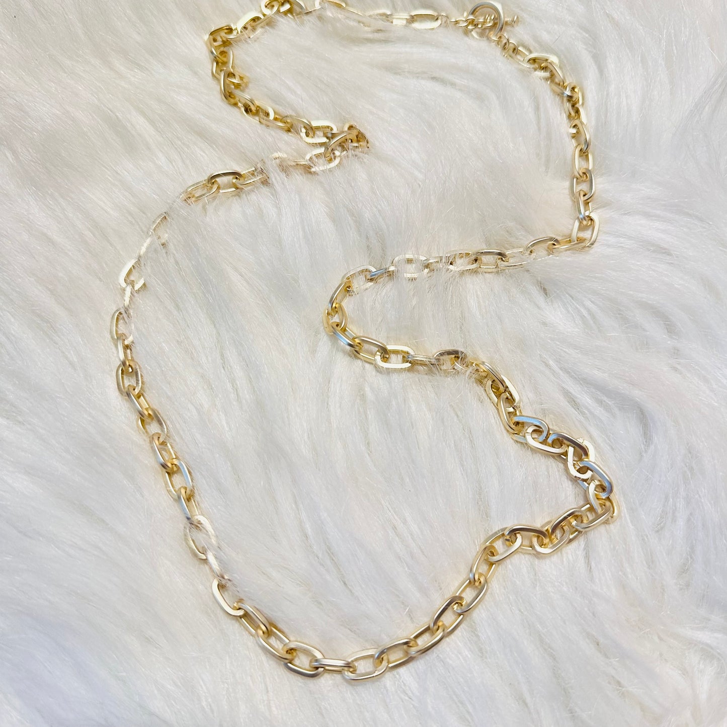 36" Matte Gold Chain Necklace