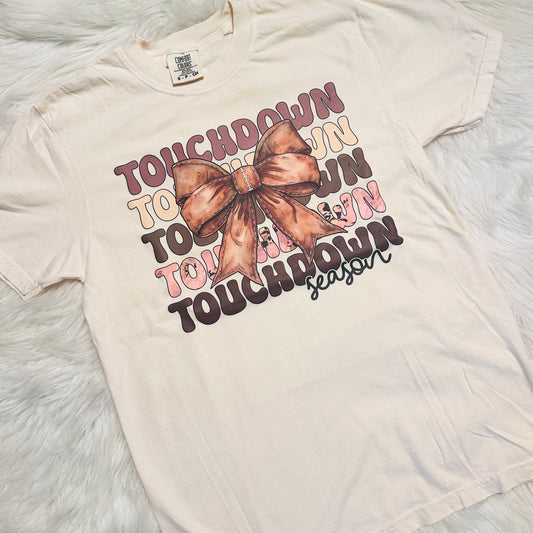 Touchdown Season Bow Tee