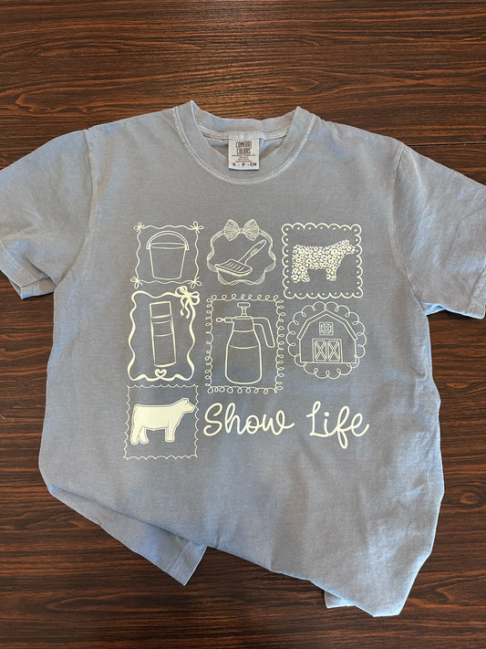 Denim Blue Show Life Tee