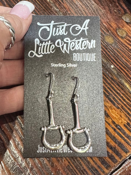 Sterling Silver Bit Earring