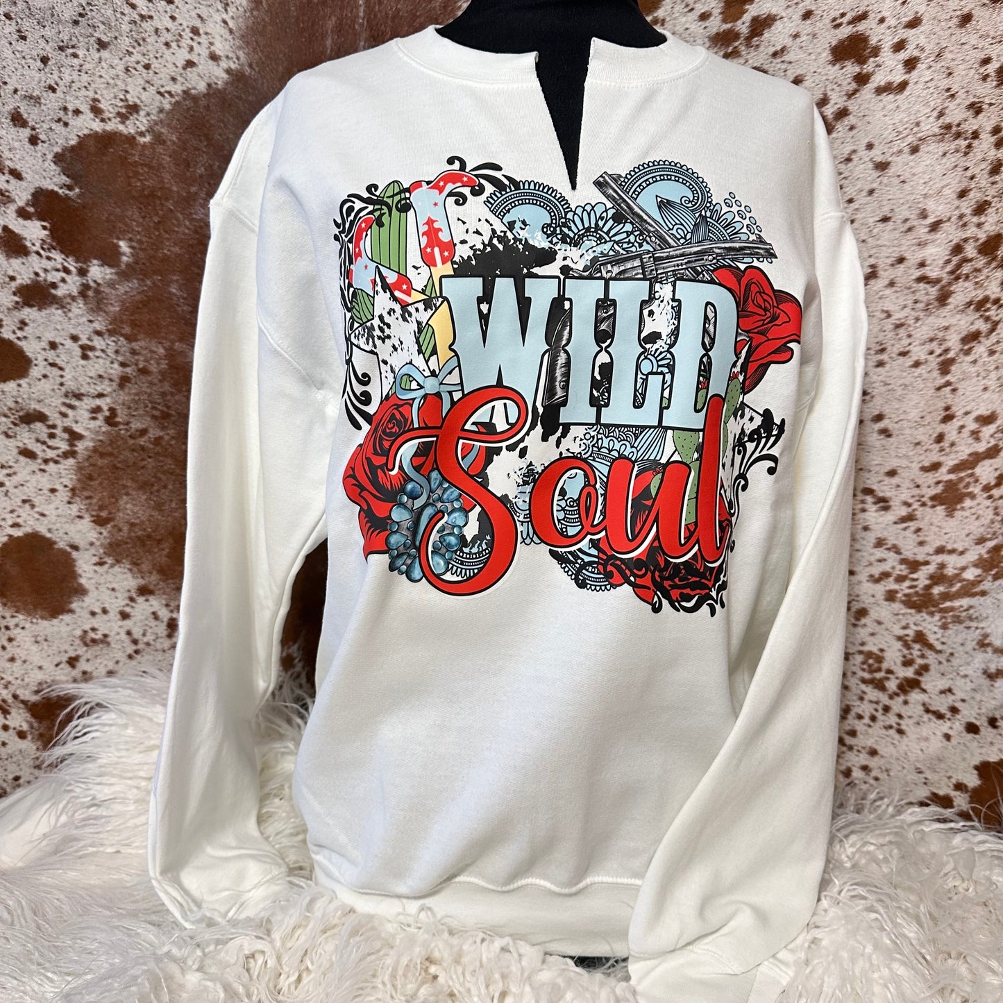 White Wild Soul Sweatshirt