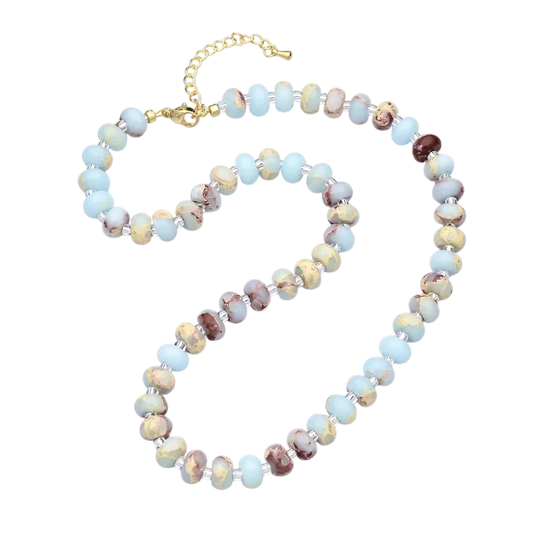 Blue Turquoise Bead Necklace