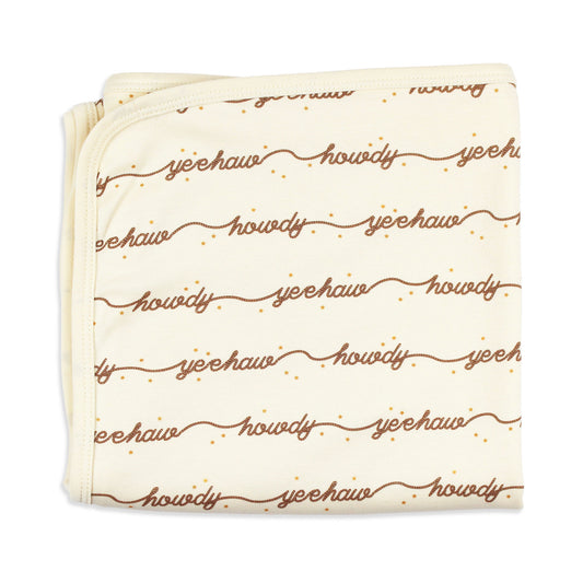 L'oved Baby Howdy Organic Blanket