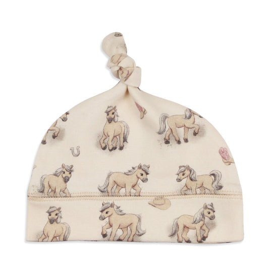 L'oved Baby Blush Boots Organic Knotted Hat
